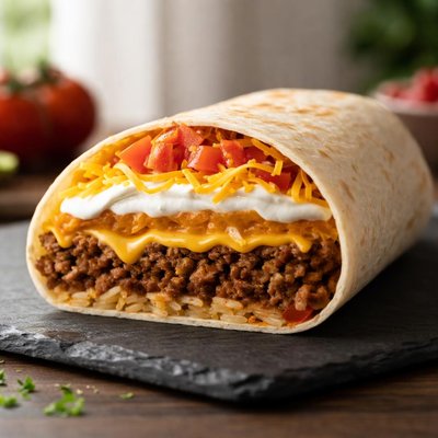 Five layer burrito
