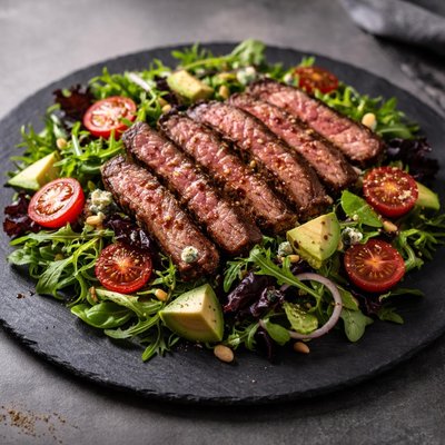 Flank steak salad