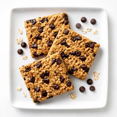 Flapjack with chocolate bits