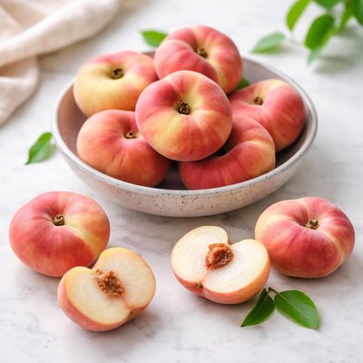 Flat peaches