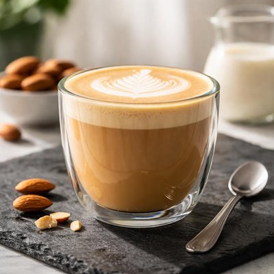 Flat white almond milk