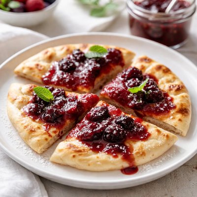 Flatbread with jam