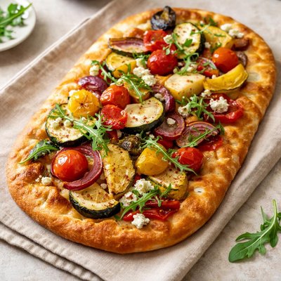 Flatbread with vegetables