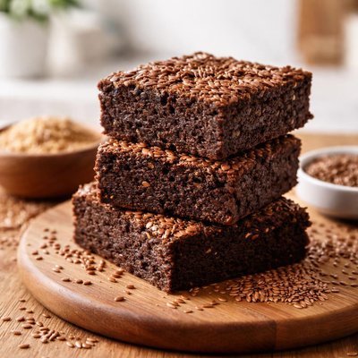 Flax brownie
