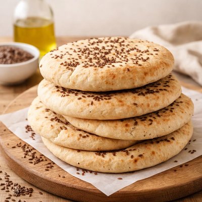 Flax seed pita