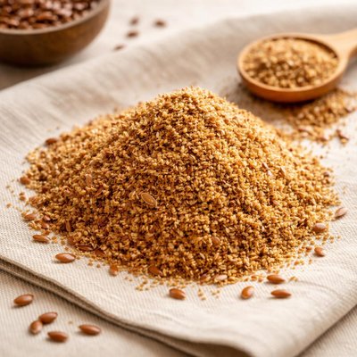 Flax seeds ground