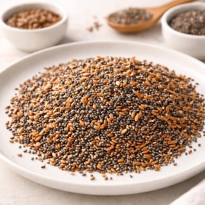 Flaxseed and chia seed mixture