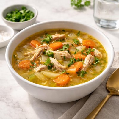 Flock chicken soup