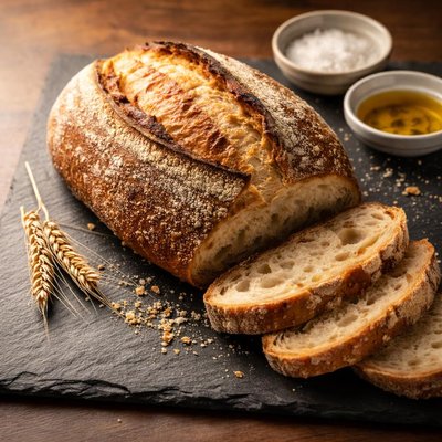 Flour and water sourdough bread