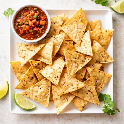 Flour tortilla chips