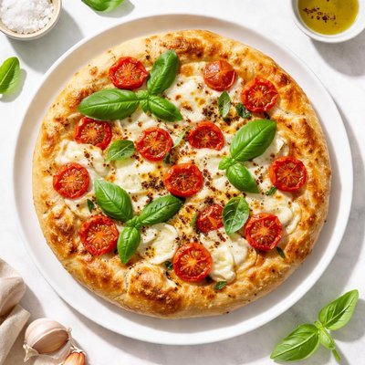 Focaccia mozzarella pomodoro