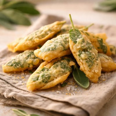 Foglie di salvia fritte in pastella