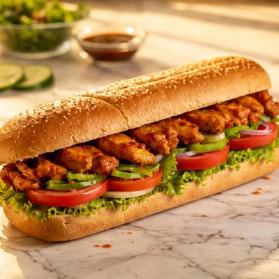 Foot long chicken teriyaki subway