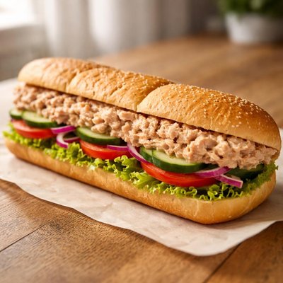 Footlong tuna subway sandwich