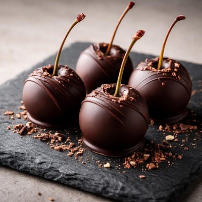 Four chocolate covered cherries