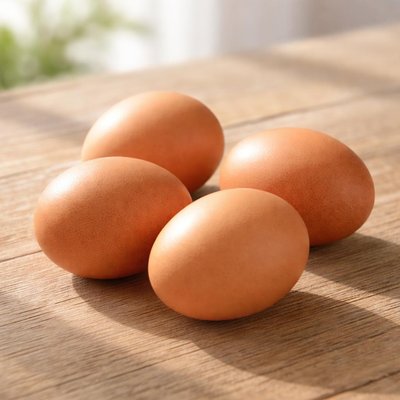 Four medium eggs