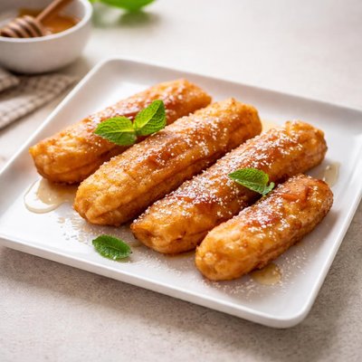Four piece fried banana