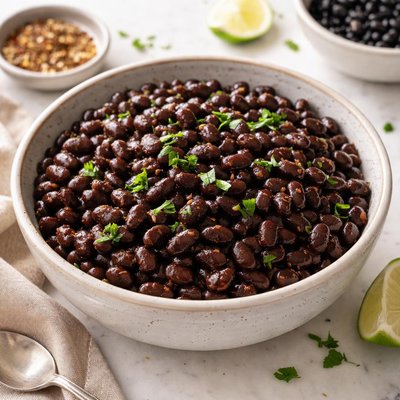 Fourth cup black beans