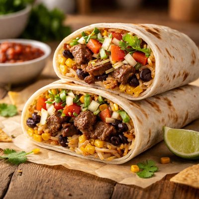 Free birds steak burrito