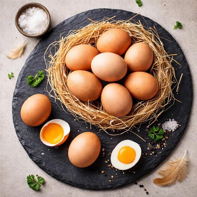 Free range organic eggs