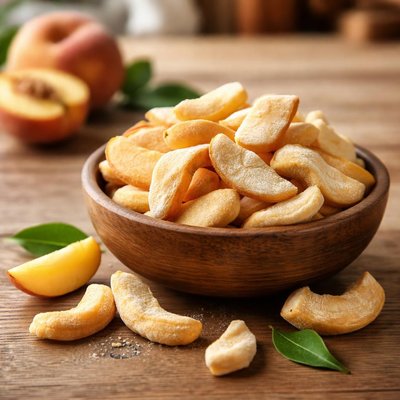 Freeze dried peaches