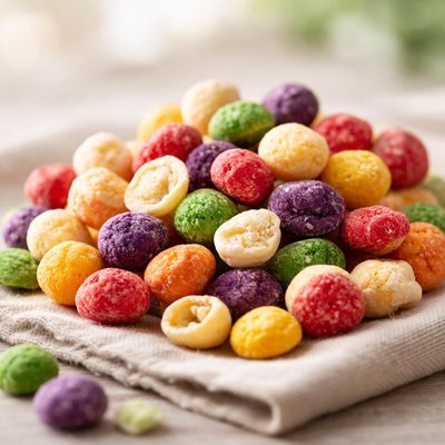 Freeze dried skittles