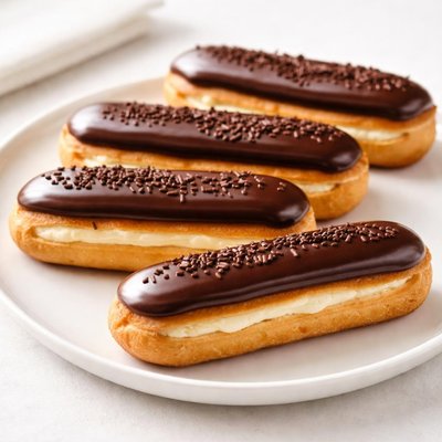 French chocolate eclairs