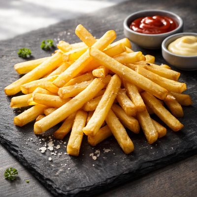 French fires ready salted