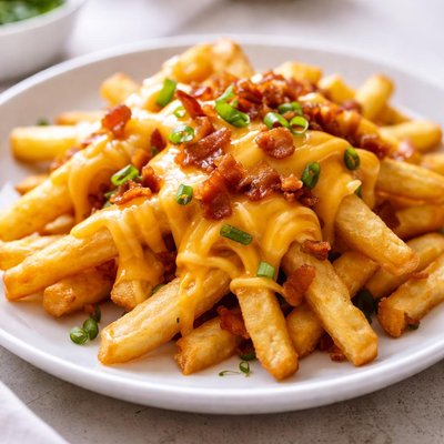 French fries with cheese