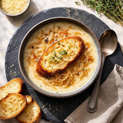 French onion cream soup
