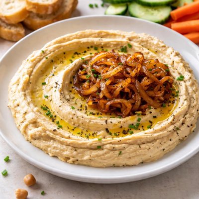 French onion hummus