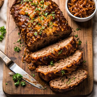 French onion meatloaf