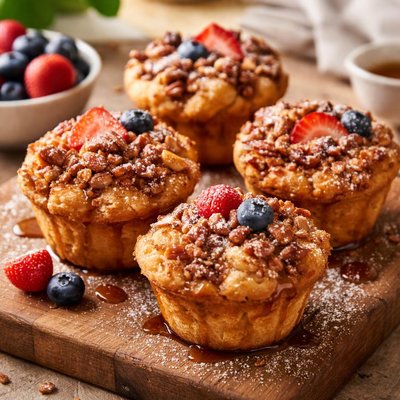 French toast bake muffin
