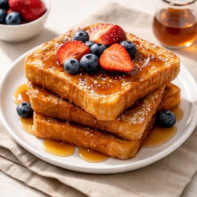 French toast with syrup