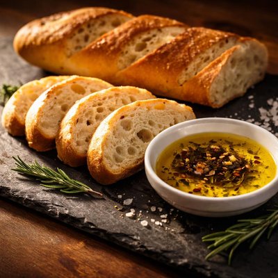 Frendh bread with oil
