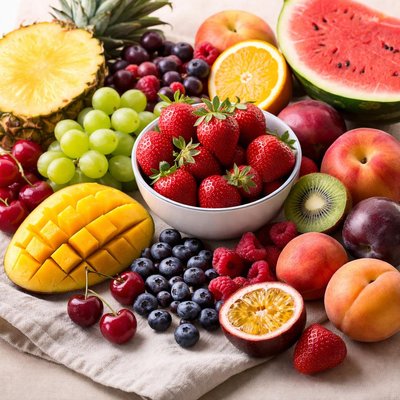 Fresh assorted fruit