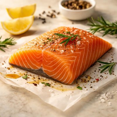 Fresh atlantic salmon