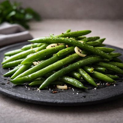 Fresh boiled green beans