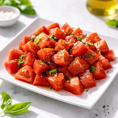 Fresh cut up tomatoes