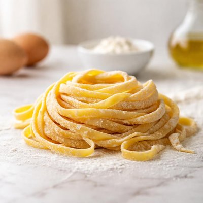 Fresh egg tagliatelle