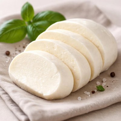 Fresh mozzarella slice