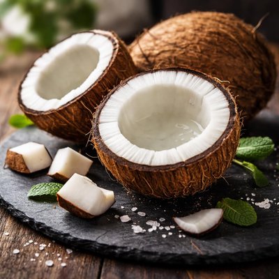 Fresh organic coconut