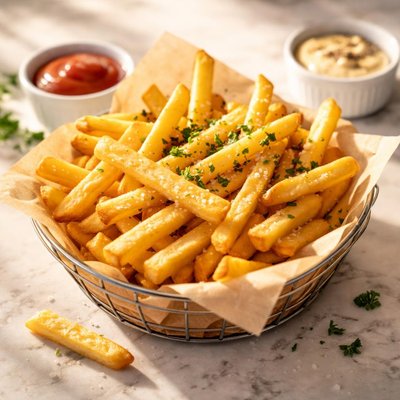 Fresh potato fries