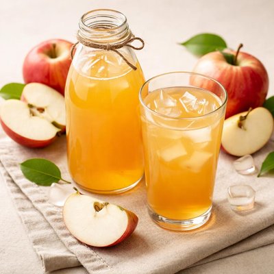 Fresh pressed apple juice