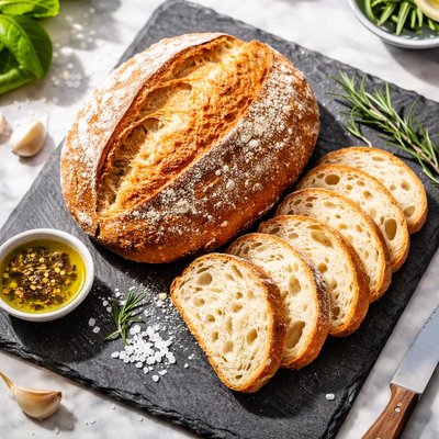 Fresh sourdough bread