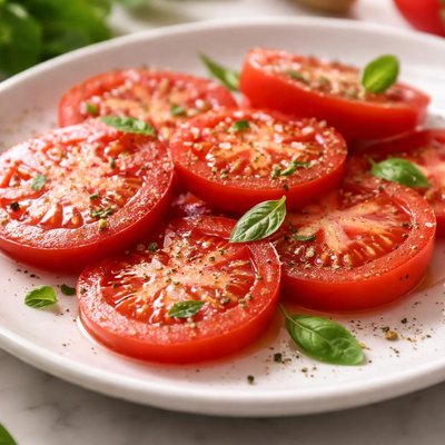 Fresh tomato slices