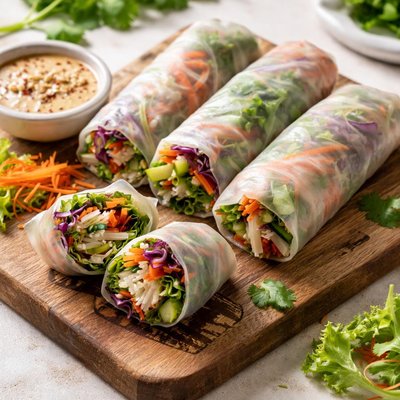 Fresh vegetable lumpia