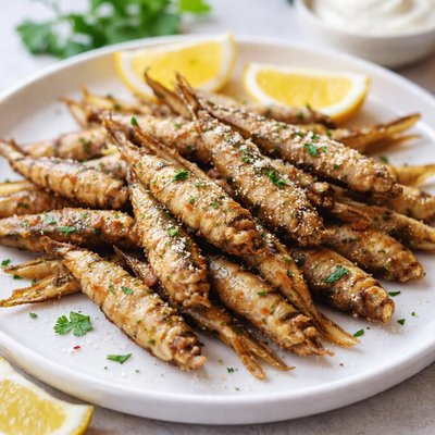 Fried anchovies