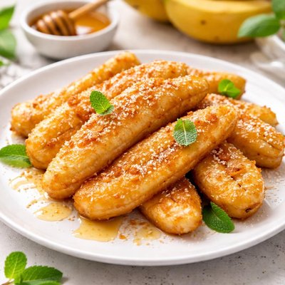 Fried bananas