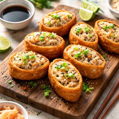 Fried bean curd pockets